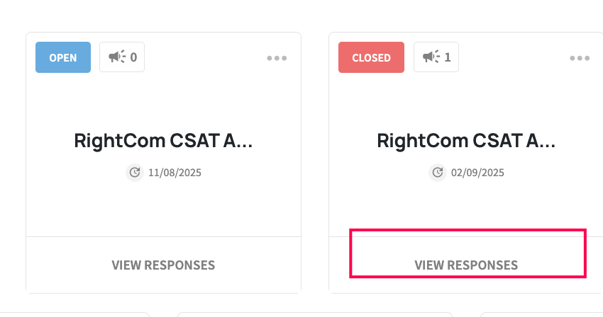 How to view and export survey responses