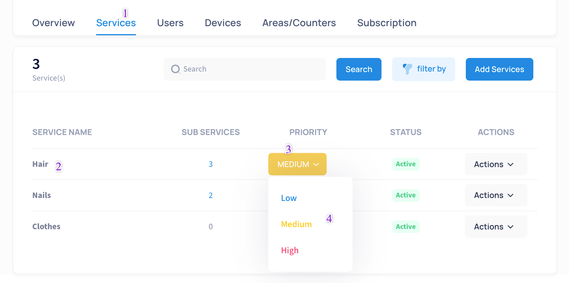 How to Create or Update Service Priority at Smart Queue level